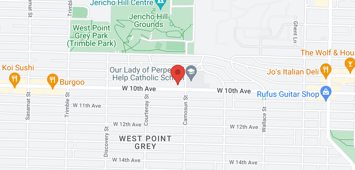 map of 4117 W 10TH AVENUE